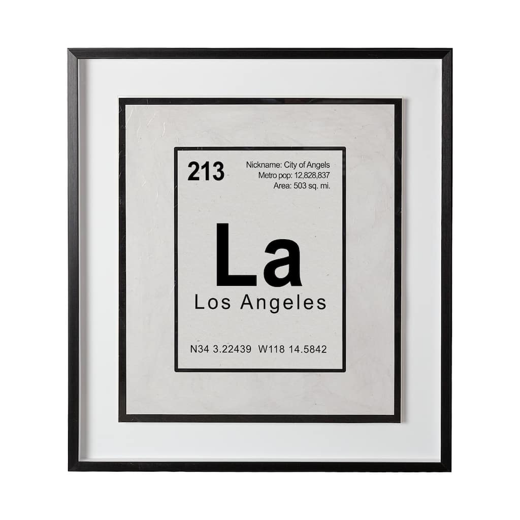 Breaking Los Angeles B Framed Art Print