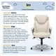 preview thumbnail 31 of 37, Serta Bryce Executive Office Chair with AIR Lumbar Technology and Layered Body Pillows