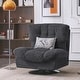 preview thumbnail 31 of 37, MCombo Swivel Accent Chair, Modern Tufted Upholstered Armless Chairs, Wide Seat Single Sofa Chair