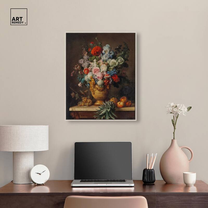 Vallayer 1789 Vase Canvas by Art Remedy