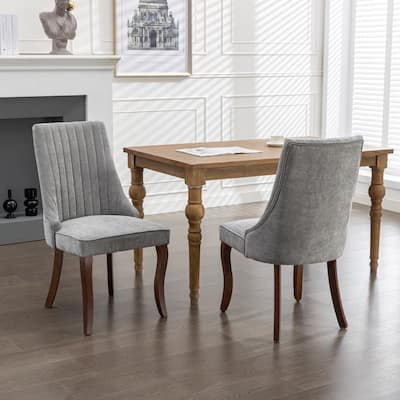 Dining Chairs Kitchen Dinner Chair Comfy Fabric Upholstered Accent Chair for Dining Room - 24.60"L * 19.7"W * 37.5"H