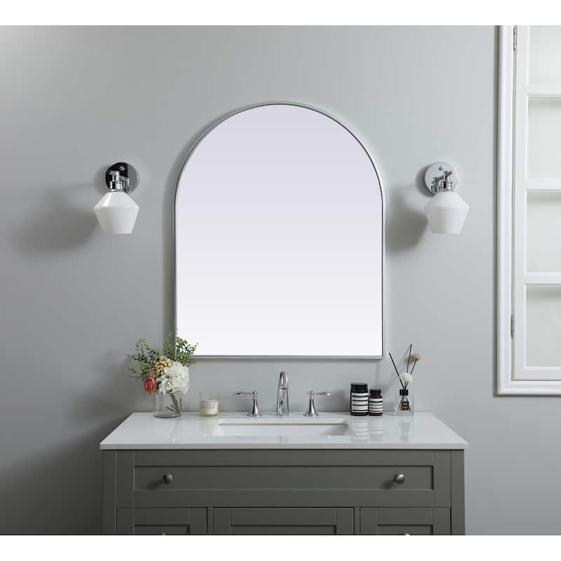 Elegant Lighting MR1A3036 Ayra 30" W x 36" H Modern Arched Bathroom