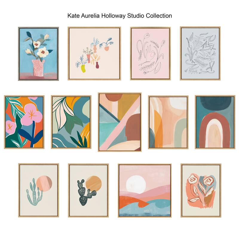 Kate and Laurel Sylvie Morning Framed Canvas by Kate Aurelia Holloway
