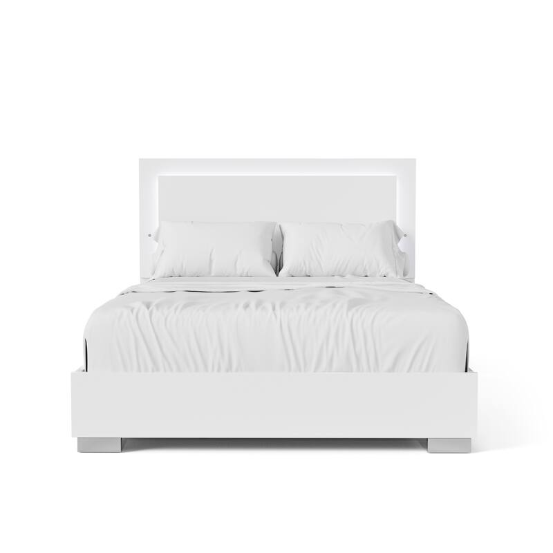 Furniture of America Erina Modern Glossy 6-Piece Panel Bedroom Set