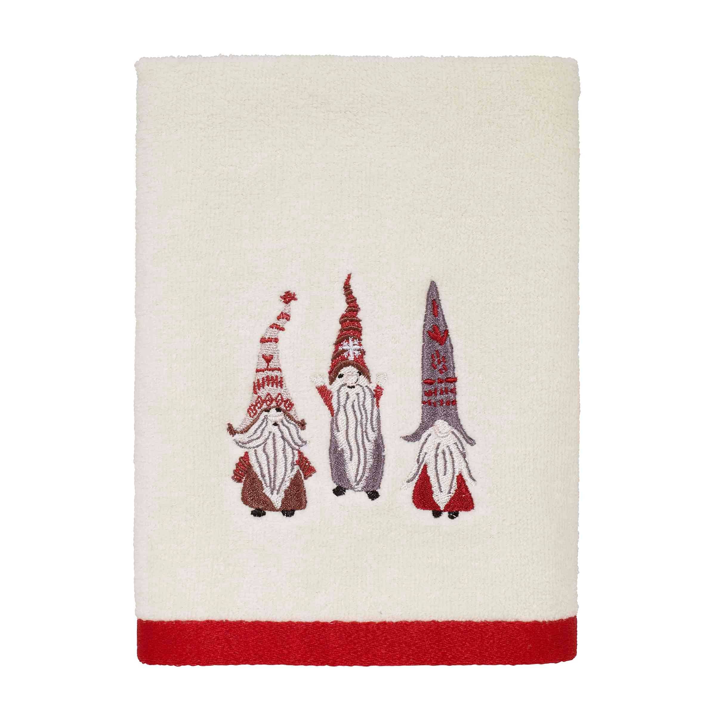 Avanti Christmas Gnomes Hand Towel