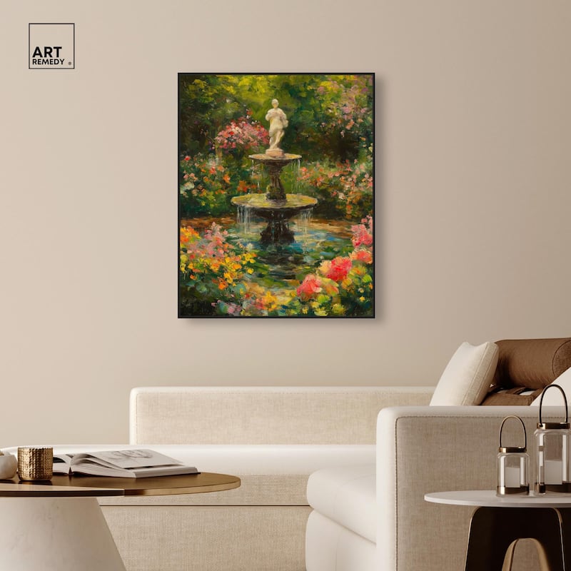 Poured Peace Canvas by Art Remedy