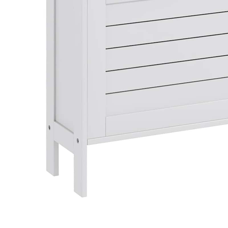 Modern Minimalist Wooden Shoe Storage Cabinet with Anti-tipping Device