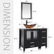preview thumbnail 104 of 106, 36" Bathroom Vanity with Sink Set Side Cabinet