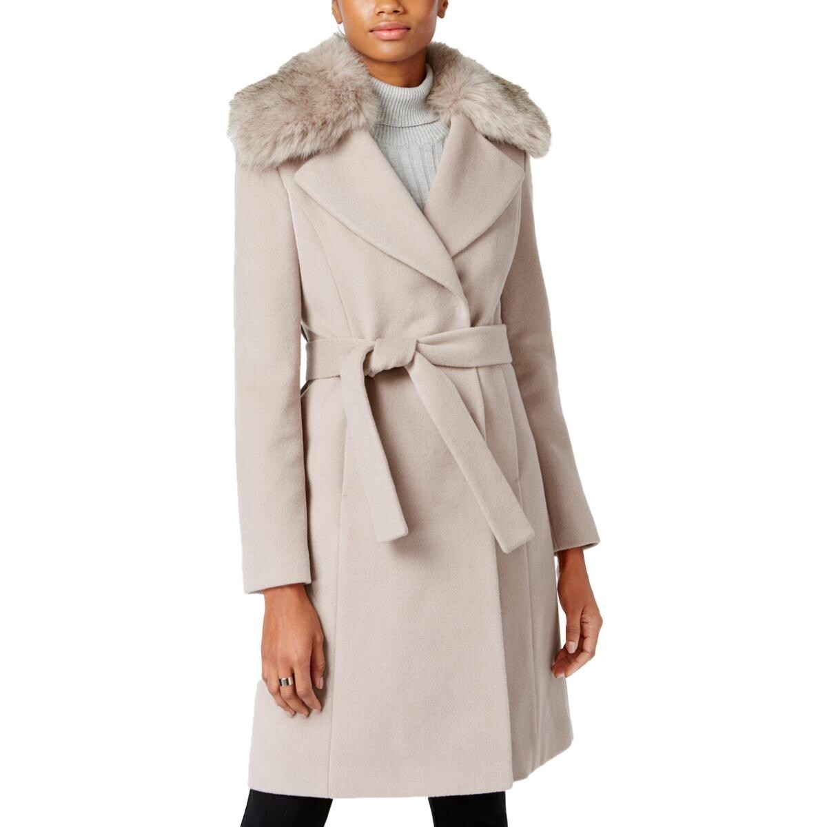 tahari faux fur wrap