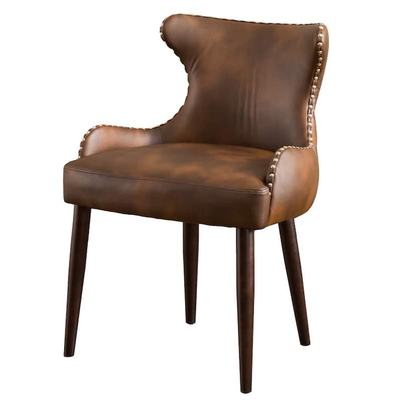Tufted Button Back Barrel Chair with Nailhead