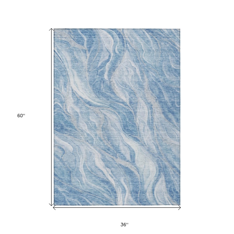 HomeRoots Abstract Transitional Rectangle Outdoor Rug