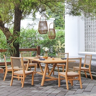 Cambridge Casual Charlotte 7-piece Teak Outdoor Dining Set
