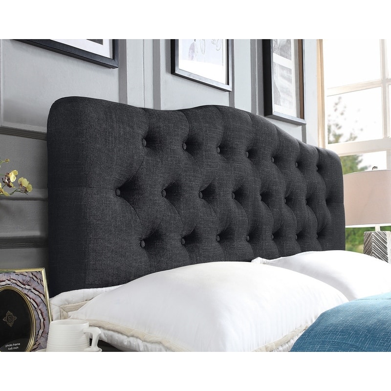 Harriman Tufted Upholstered Standard Camelback Headboard