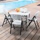 preview thumbnail 3 of 9, Garden Plastic Folding Chairs, Home Office Chairs, Set of 4