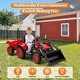 preview thumbnail 4 of 6, EROMMY Electric Ride-On Excavator with Remote Control, Horn, LED Lights, Music Player, and Secure Safety Belt
