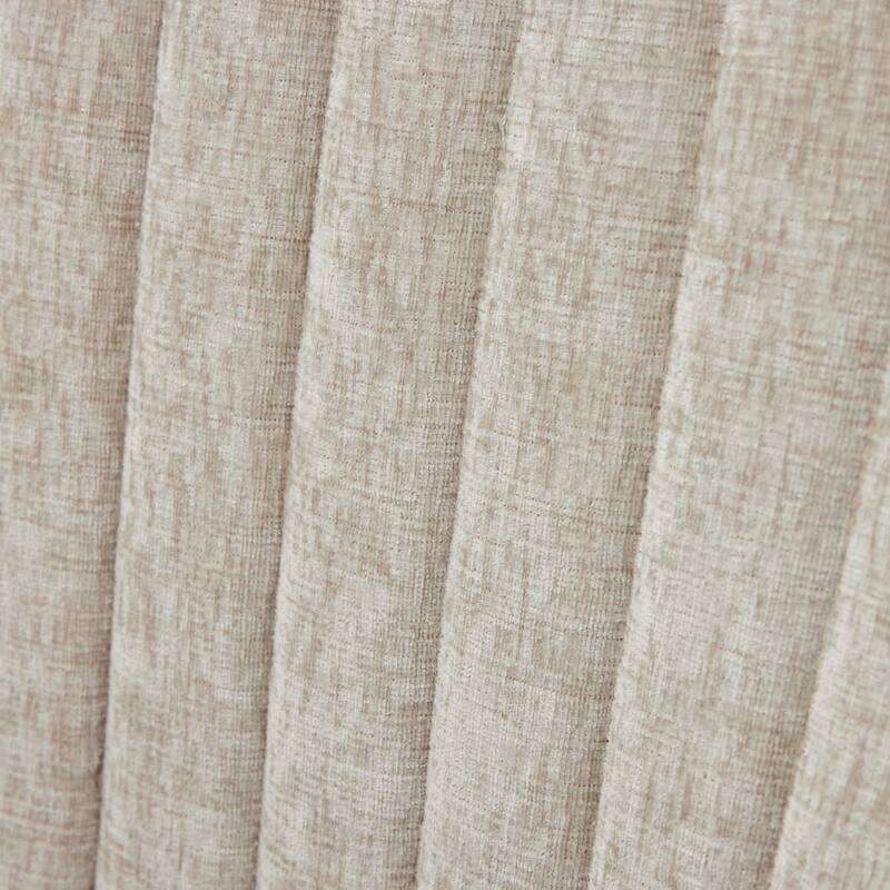 GDF Studio- Rayon Chenille Upholstered Dining Chair with Tufted Back & Golden Metal Base, Set of 2