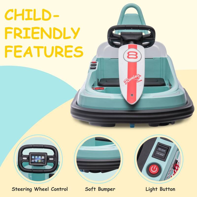 6V Electric Ride on Bumper Car for Kids & Toddlers