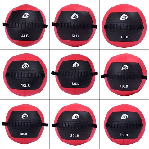 Goplus Wall Ball Crossfit Strength Medicine Balls Core Gym Workout 4lbs-25lbs available