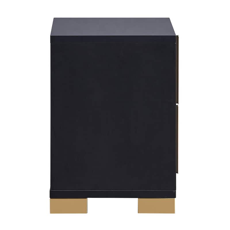 Medici Black 4-piece LED Headboard Panel Bedroom Set