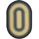 preview thumbnail 58 of 71, SAFAVIEH Handmade Braided Josefa Country Rug 6' x 9' Oval - Black/Grey - Oval
