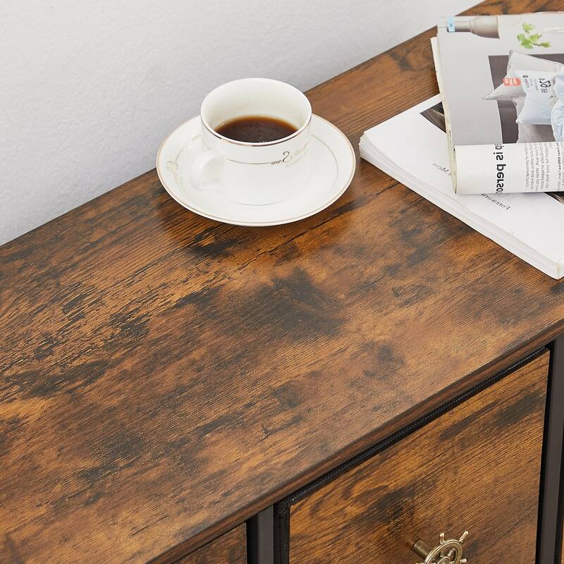 5 Drawers Furniture Storage Chest For Clothing Organization,Brown