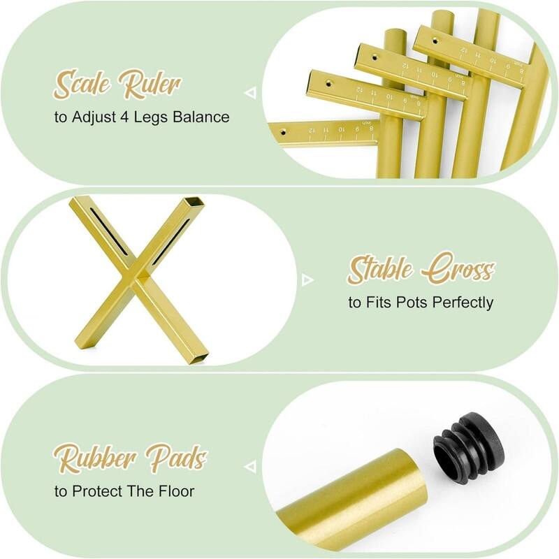 Gold Plant Stands Fit 8 to 12 Inches Pots Bed Bath & Beyond 39869079