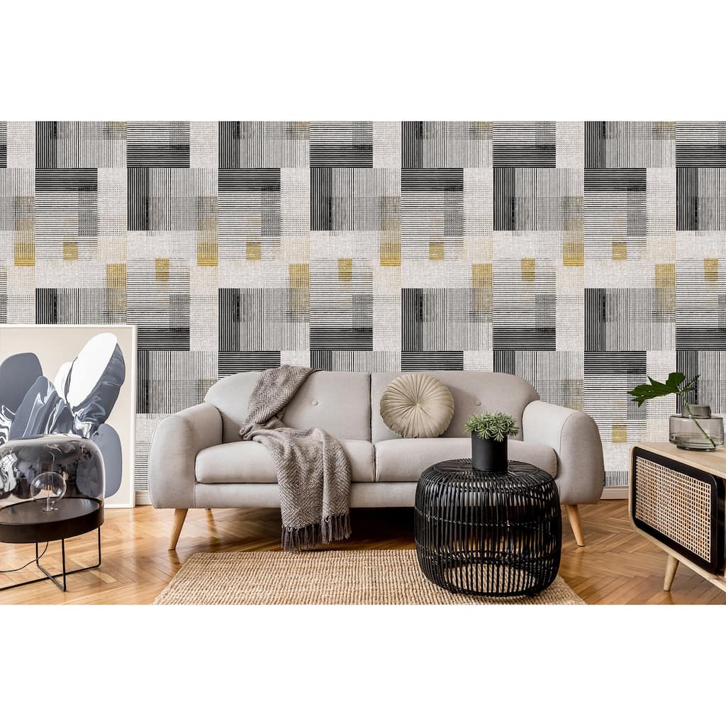 Anttoniette Papper Peel and Stick Wallpaper Roll Size 10'L x 24''W