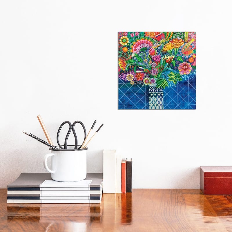 iCanvas "The Bold Vase" by Imogen Skelley Canvas Print - 12x12x0.75