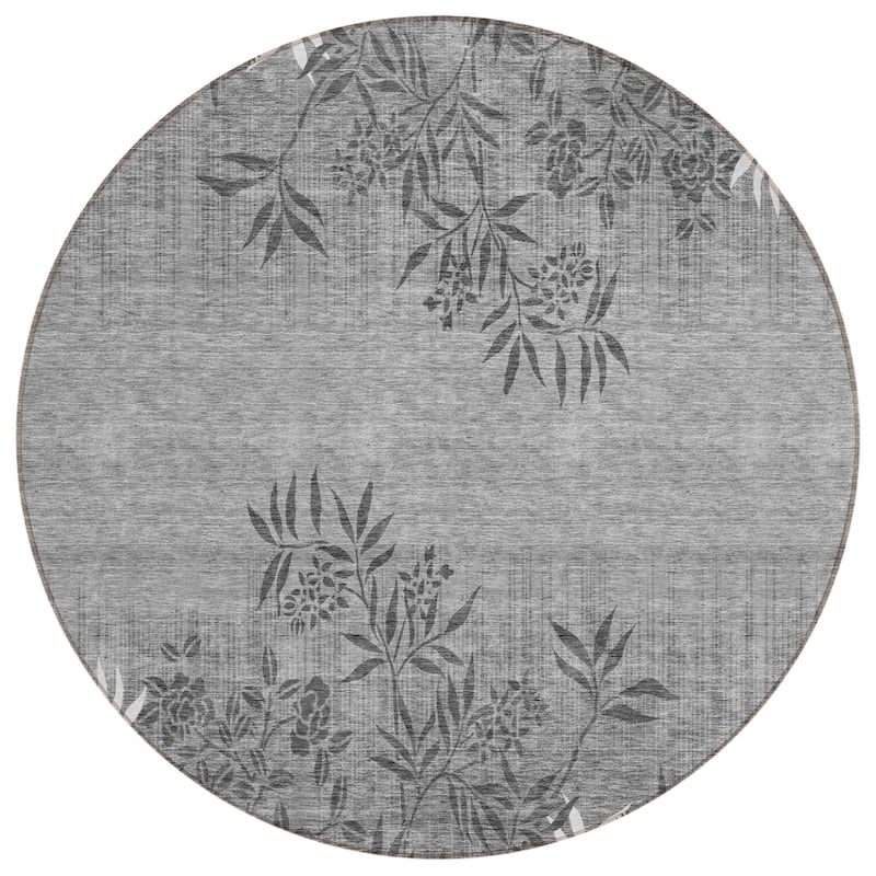 HomeRoots Floral Transitional Rectangle Outdoor Rug