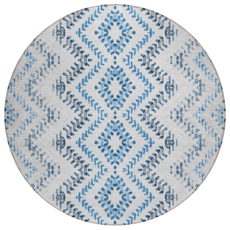 Machine Washable Indoor/ Outdoor Chantille Boho Global Rug