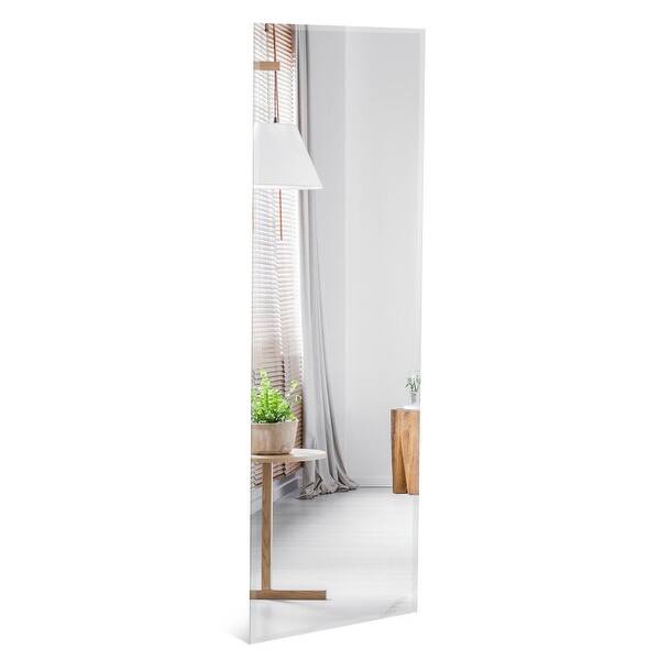43 x 15 Inch Wall Mounted Frameless Full Length Mirror 43" x 15" (L x