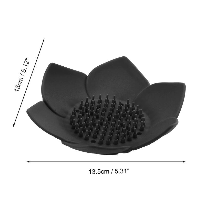 Waterproof Flower Soap Holder for Bathroom 5.31"x5.12"x1.38" 1 Pc