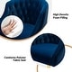 preview thumbnail 100 of 109, Modern Velvet Tufted Office Chair with Gold Metal Base by HULALA HOME