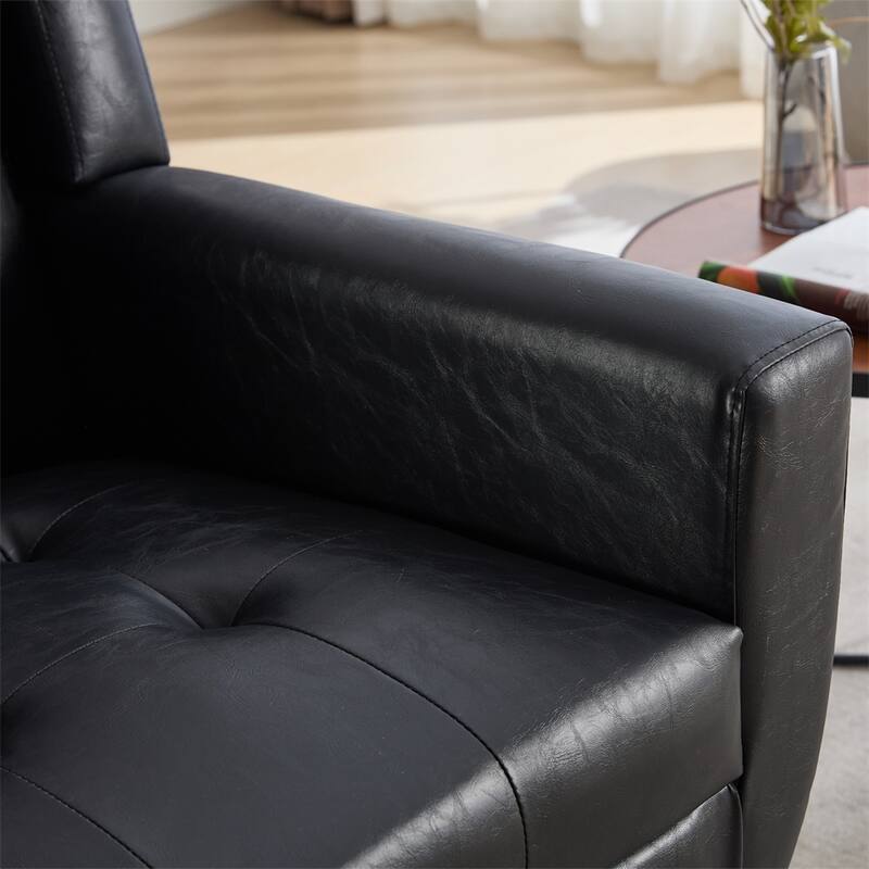 Modern Soft Ergonomics Accent Chair with Black Legs For Indoor Home