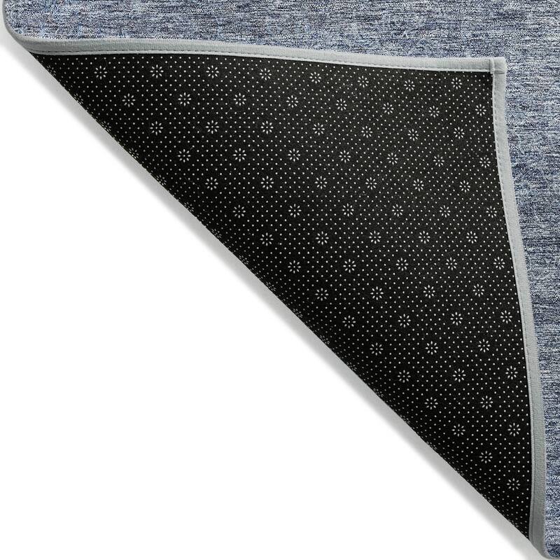 Machine Washable Indoor/ Outdoor Ombre Solid Chantille Rug