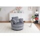 preview thumbnail 36 of 61, Oversized 360 Degreed Swivel Accent Chair Modern Soft Plush Corduroy Round Barrel Chair for Living Room Bedroom with Pillows