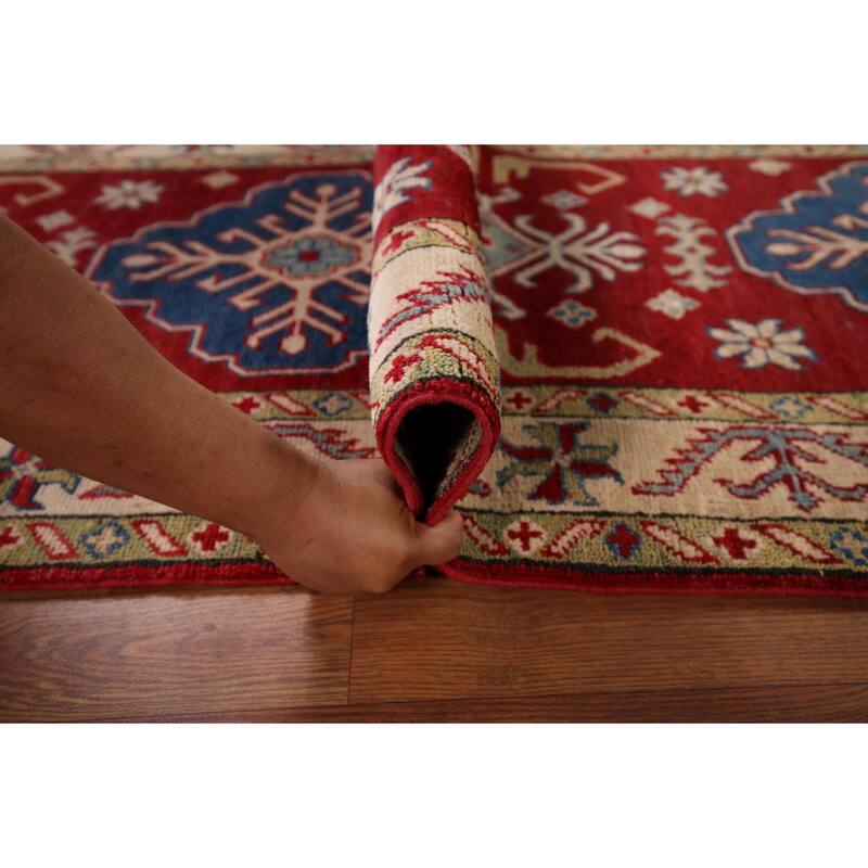 Kazak Oriental Runner Rug Handmade Wool Carpet - 2'8" x 10'0"