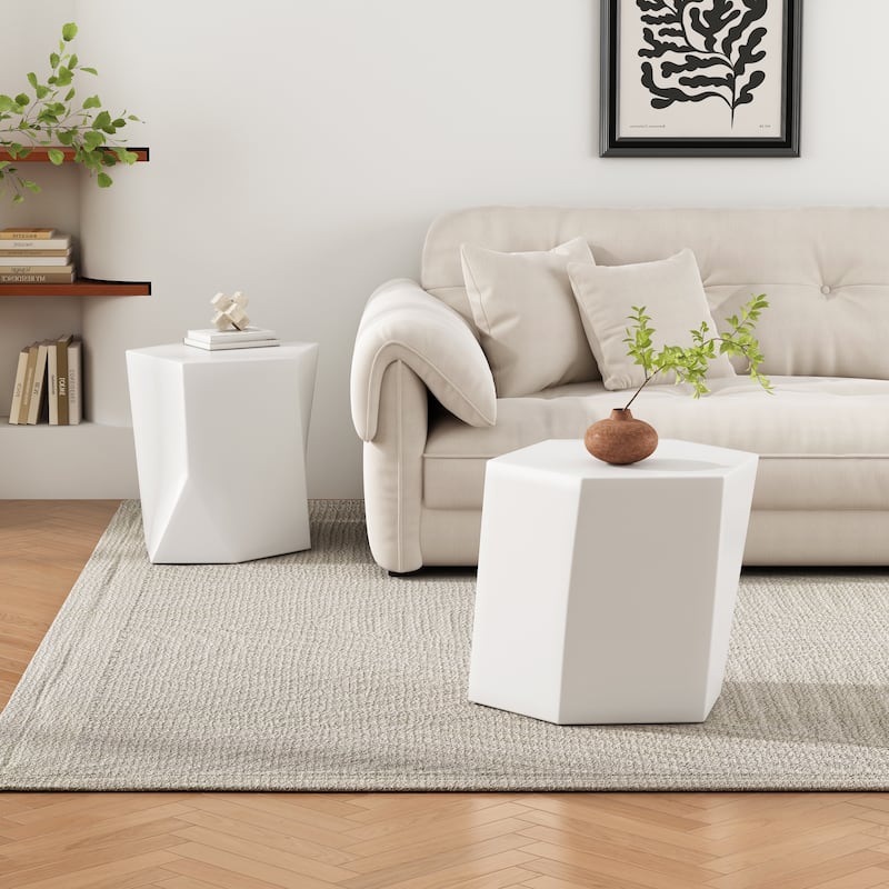 30.25" MGO 2-Piece Coffee Table Set - Indoor/Outdoor Use