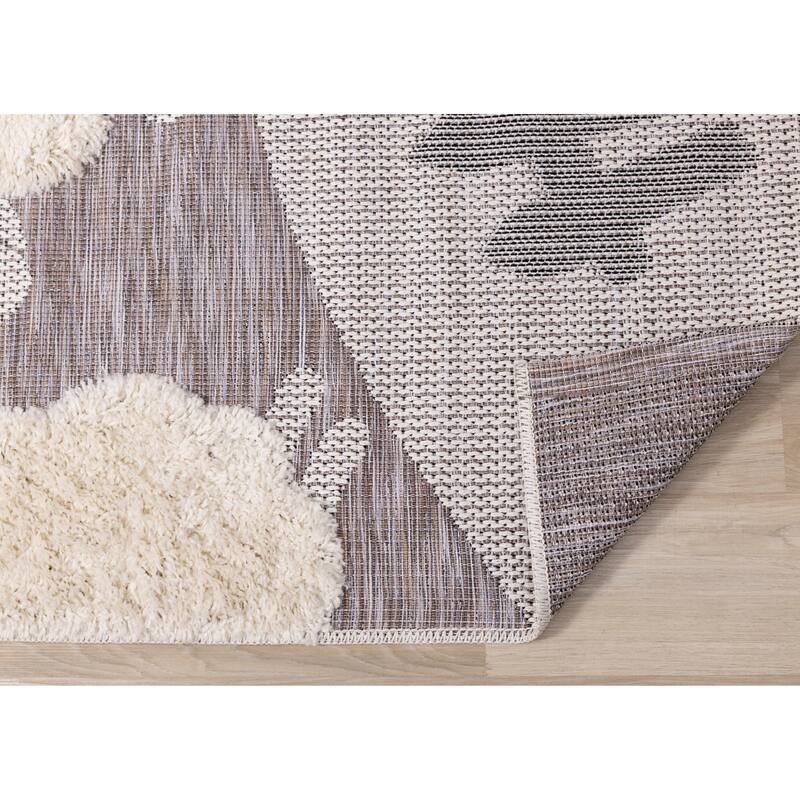 Kids Collection -Cream/Brown Sheep Rug