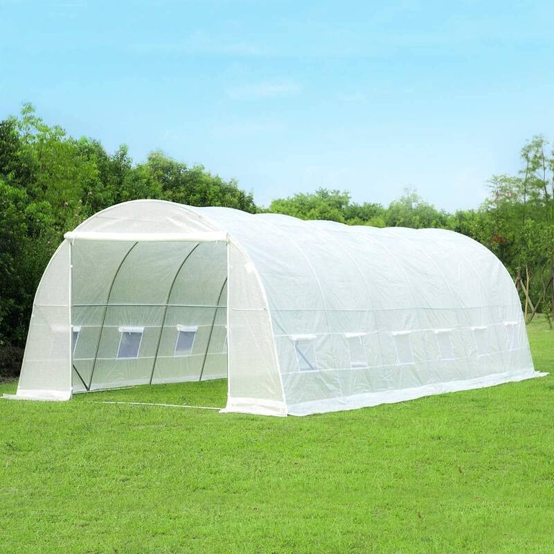 EROMMY Large Gardening Tent with Durable Greenhouse Plastic Sheeting, Ideal Choice for Farms and Agriculture