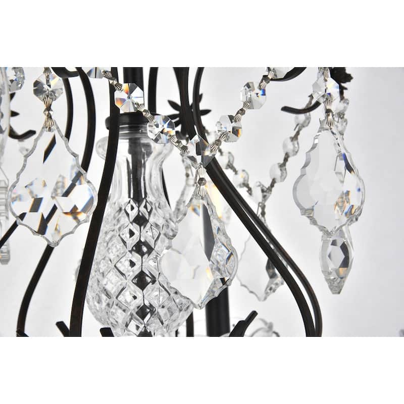 Fleur Illumination 6 light Dark Bronze Chandelier