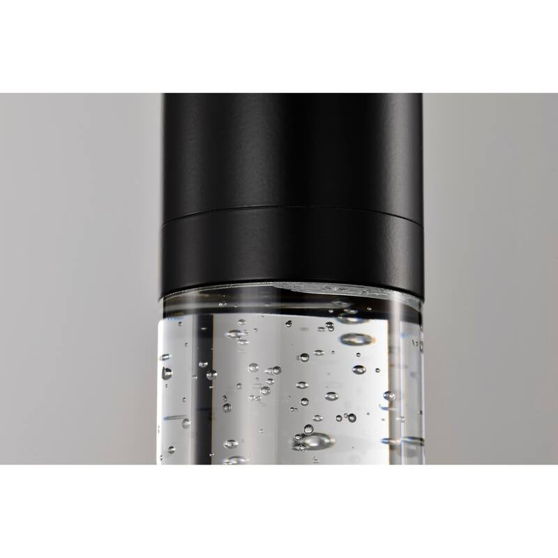 Lacey 2 Inch LED Mini Pendant RGB/TW Starfish Enabled Matte Black with K9 Bubble Crystal