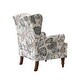 preview thumbnail 7 of 46, Epimethis Traditional Fabric Accent Armchair with Turned Legs by HULALA HOME