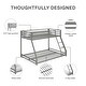preview thumbnail 18 of 22, Avenue Greene Macie Twin over Full Metal Bunk Bed