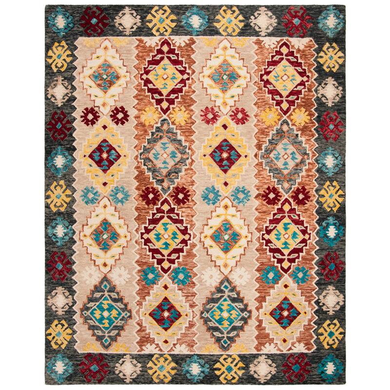 SAFAVIEH Handmade Aspen Burgis Boho Tribal Wool Rug