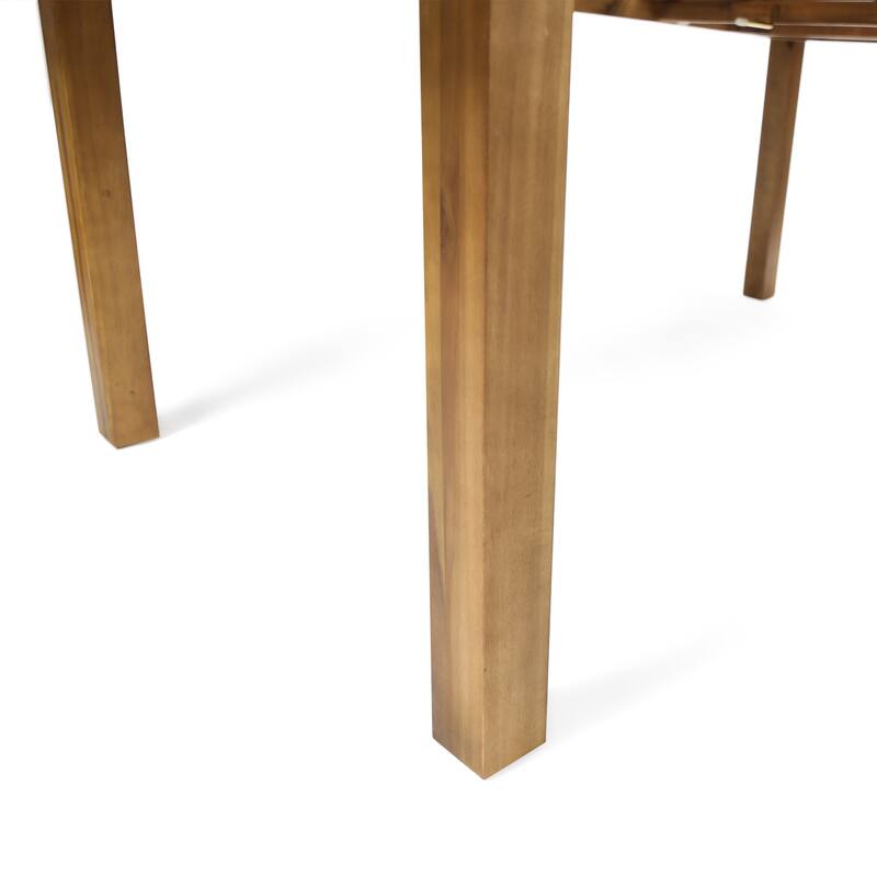 Christopher Knight Home - 7-Piece Acacia Outdoor Dining Table Set with Modern Handwoven Rope Chairs & Expandable Table