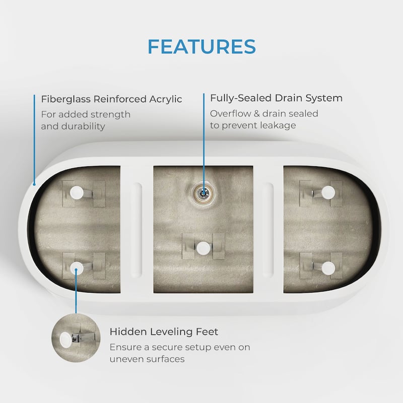 OVE Herschel 60-inch Free-Standing Bathtub in Matte Black