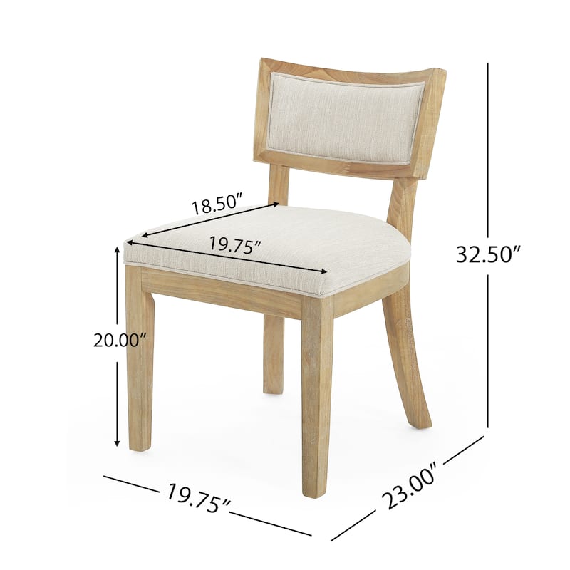 Fescue Farmhouse Expandable Rubberwood Upholstered 7 Piece Dining Set by Christopher Knight Home