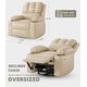 preview thumbnail 64 of 73, Oversized power recliner with heat, massage, 360 degrees swivel, and cup holder.