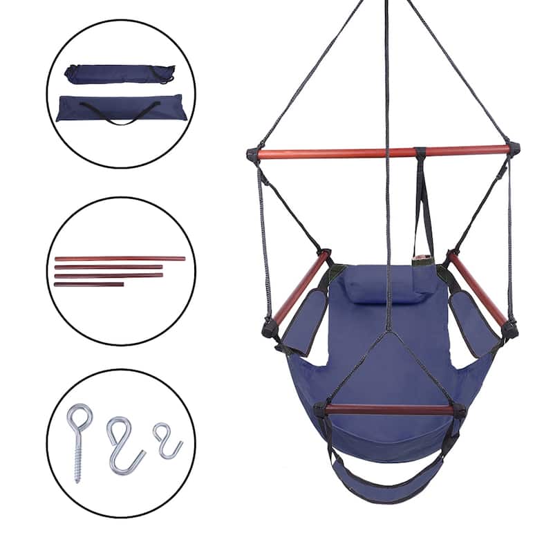 42" Outdoor S-shaped Hook High Strength Assembled Hanging Seat